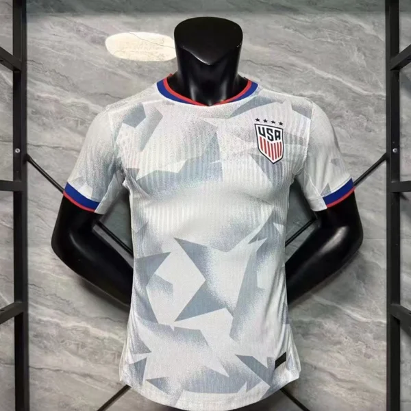 2026 USA National Team-01 Wholesale USA Style Soccer Jersey 2026 Elite Stars Edition White