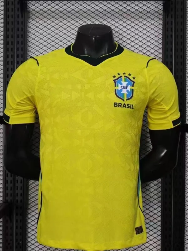 2026-brazil-style-soccer-jersey-yellow-front Brazil Style Soccer Jersey 2026