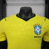 2026 Brazil Style National Team Soccer Jersey - Premium Jacquard Yellow Football Shirt - Unbranded High-Performance Teamwear
