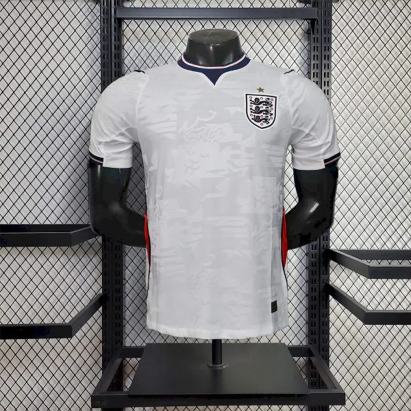 England Style Soccer Jersey Elite White Three Lions Edition