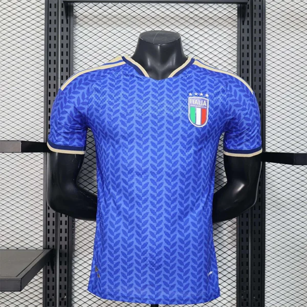 jerseyforge-2026-italy-soccer-jersey-azure-front Italy Style Soccer Jersey Azure Blue Leaf Edition