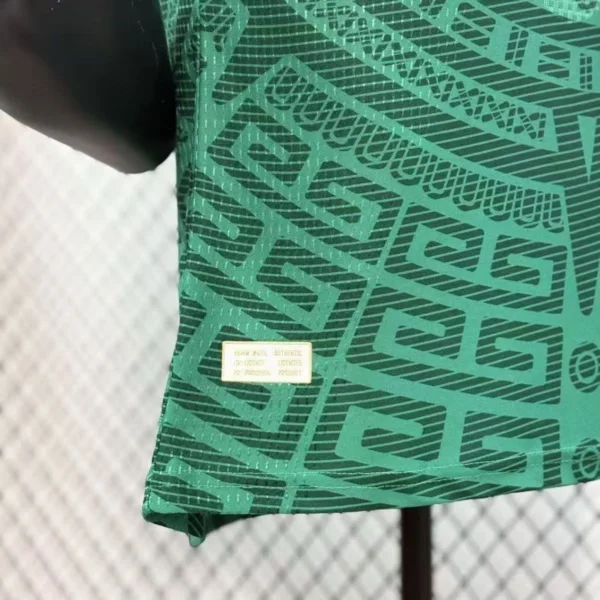 jerseyforge-mexico-national-team-crest-detail 2026 Mexico Style National Team Soccer Jersey - Aztec Culture Green Football Shirt - Unbranded High-Performance Teamwear