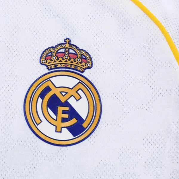 jerseyforge-real-madrid-jersey-v-neck-crest-detail 2026 Real Madrid Style Home Soccer Jersey - Elite White & Pink Football Shirt - Unbranded High-Performance Teamwear