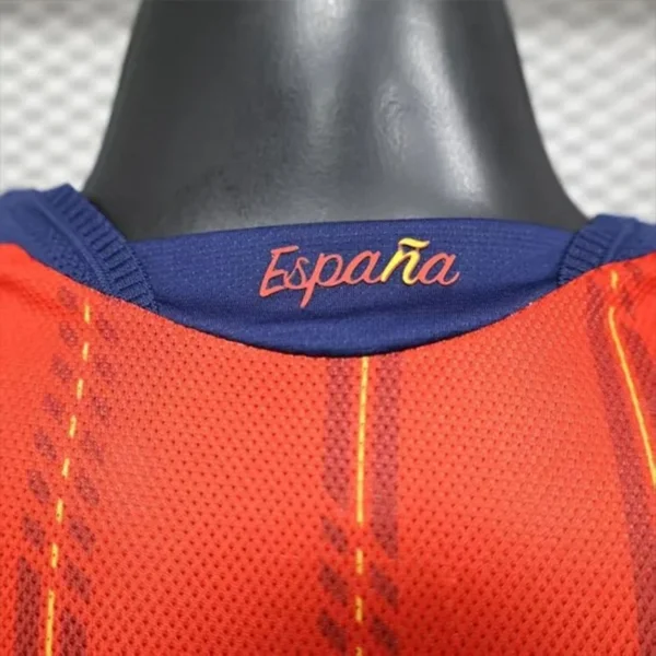 jerseyforge-spain-jersey-back-neck-espana-detail 2026 Spain Style National Team Soccer Jersey - Red & Navy Football Shirt - Unbranded High-Performance Teamwear